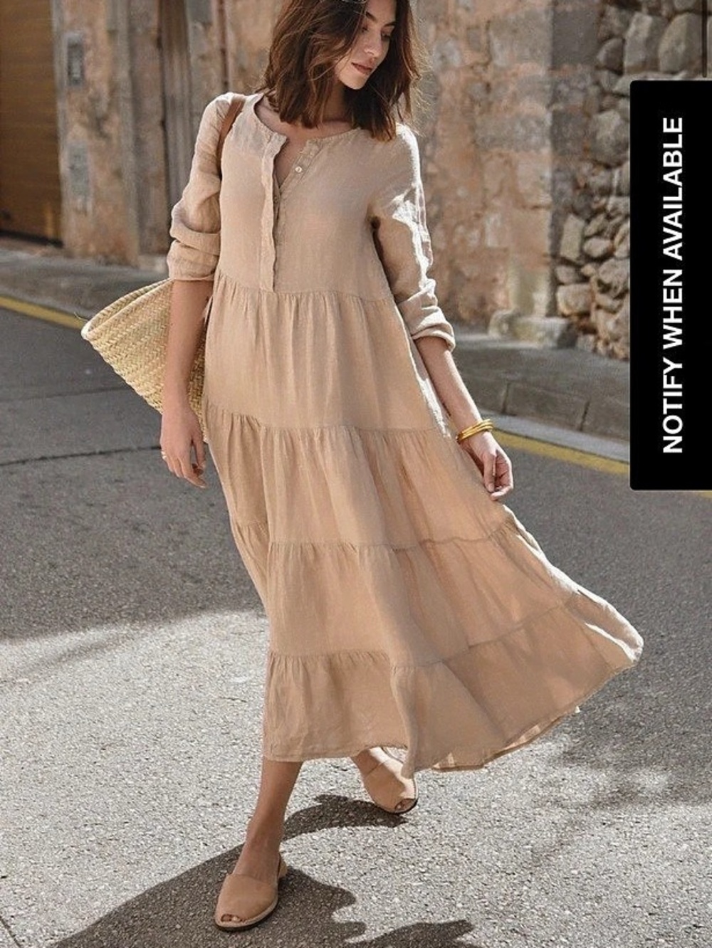 Beachwood The Mara Dress Maxi Dress in Brown Like New